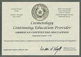 Images of Ohio Cosmetology License
