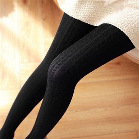 meihuida autumn winter women super elastic jacquard solid soft cotton slimming tights collant