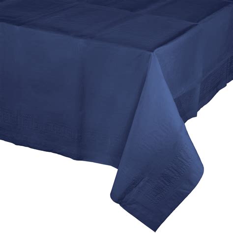 Navy Blue Paper Tablecloth Party Splendour