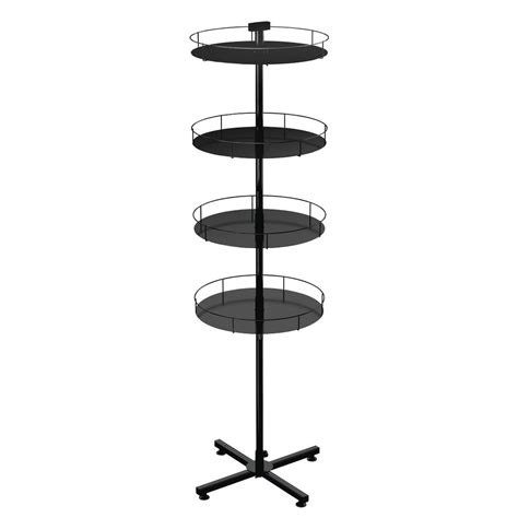 Tiered X Base Display Table In Black
