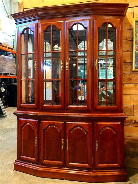 What to expect when visiting the store. San Jose - Cherry China Cabinet - SOLD | China cabinet, Habitat restore, Cabinet