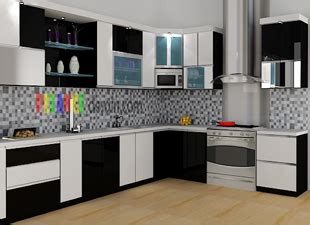 kitchenset pelangi desain interior pantry dapur bersih
