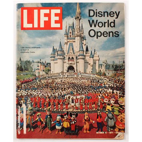 Vintage 1971 Disney World Opens Life Magazine Pristine Auction