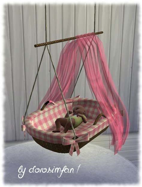 Hanging Cradle For Babies By Dorosimfan1 At Sims Marktplatz Sims 4