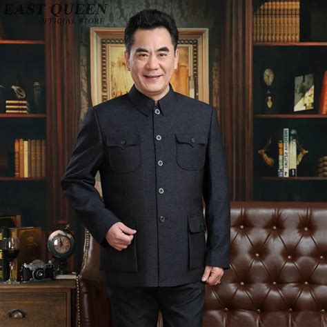 Zhongshan Suit Men Grandpa Chinese Collar Suit Kk2377 In Sets From
