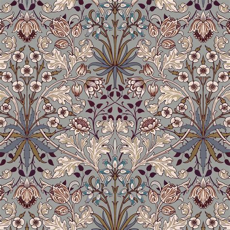 House Of Hackneyhyacinth Velvet Dove Grey William Morris Wallpaper