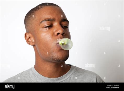 Man Blowing Bubble Gum Hi Res Stock Photography And Images Alamy