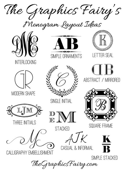 How To Make A Monogram The Graphics Fairy