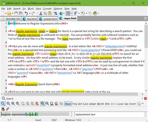 Editpad Lite Basic Text Editor With Complete Support For Regular