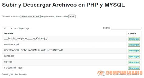 Subir Y Descargar Archivos En Php Y Mysql Hot Sex Picture