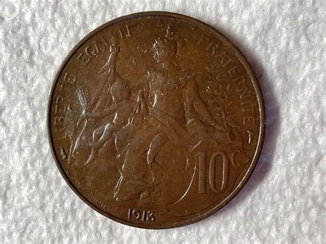 1913 France 10 Centimes Ms For Sale Buy Now Online Item 706701