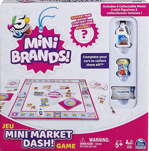 5 Surprise Mini Brands Mini Market Dash Board Game Fye