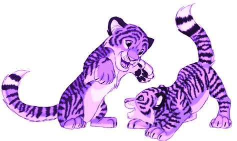 Playind Purple Tigers By Kirshw On Deviantart