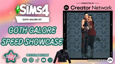 The Sims 4 Goth Galore Kit Speed Showcase Ad Sponsoredbyea Youtube