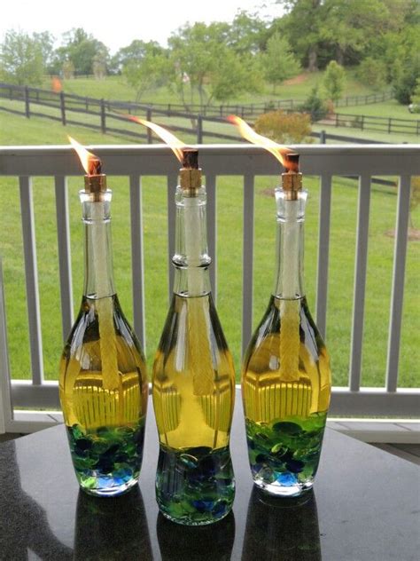 How To Make Wine Bottle Tiki Torches