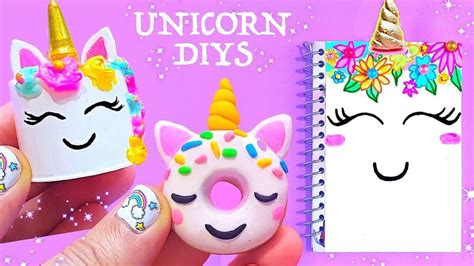 10 Diy Unicorn School Supplies For Back To School 2018 Easy And Cute