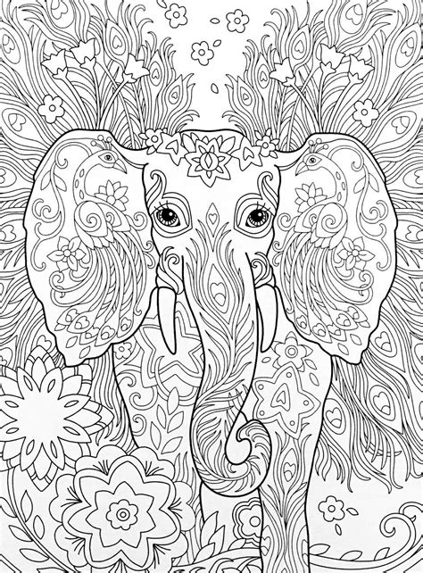 Coloring Mandala Éléphant Coloriage Coloriage Zen