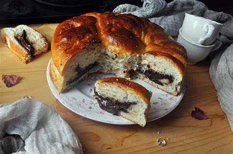 chiocciola di brioche con nutella