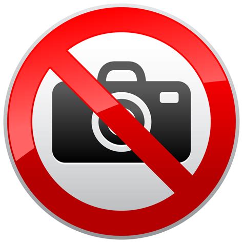 No Photography Prohibition Sign Png Clipart