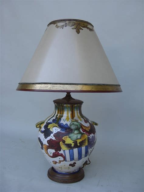 Shop the italian table lamps collection on chairish, home of the best vintage and used furniture, decor and art. Decorative C. 1920 Ceramic Italian Lamp with Shield For ...