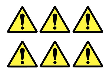 A chance of being injured or harmed: General Hazard Symbol - Vinyl Safety Labels On-a-Sheet | Seton