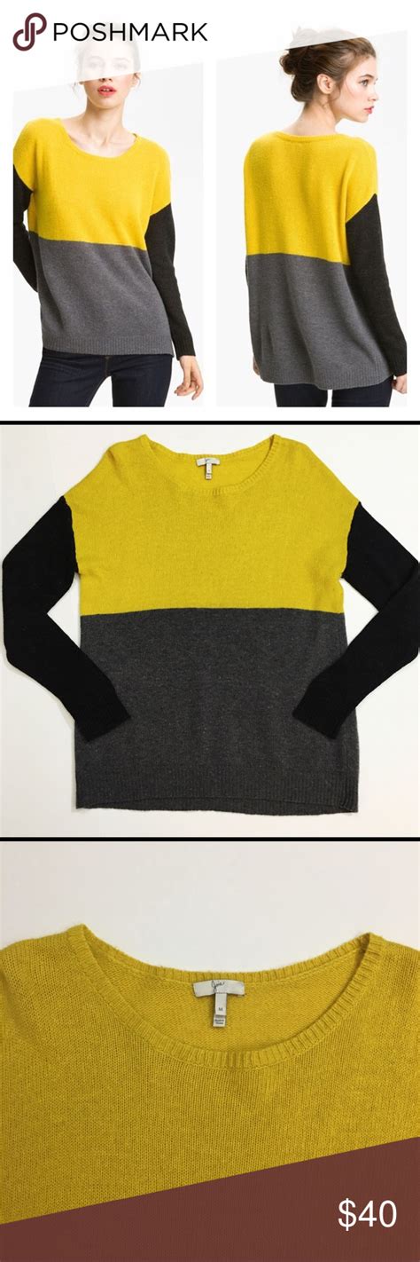 Joie Wool Colorblock Wool Sweater Sweaters Fashion Clothes Design