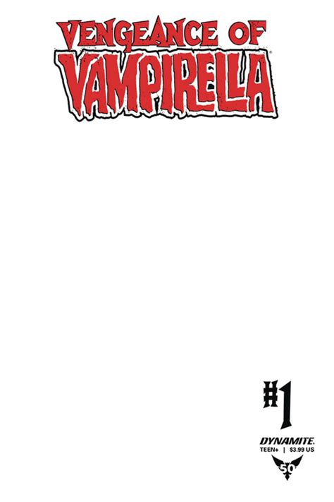 Vengeance Of Vampirella 1 Blank Authentix Variant Cover
