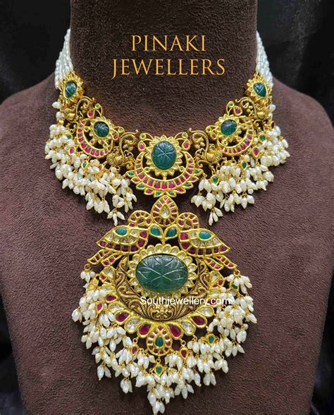 Antique Kundan Guttapusalu Necklace Indian Jewellery Designs