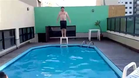 Guy Crashes Into Pool Using Table As Diving Board Jukin Media Inc