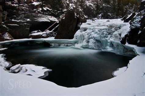 Michael Speed Stillwater River A Small Frozen Waterfall In The