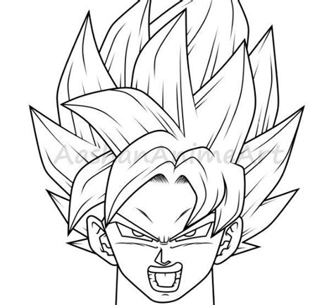 Goku Draw Outline