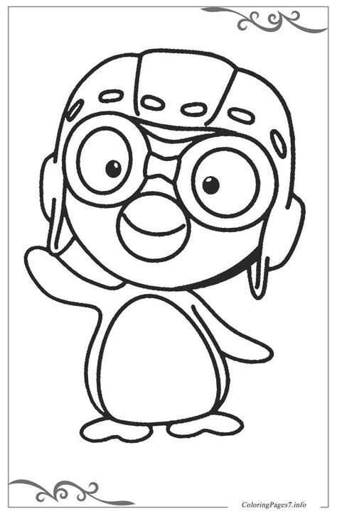 Pororo The Little Penguin Coloring Pages Coloring Home