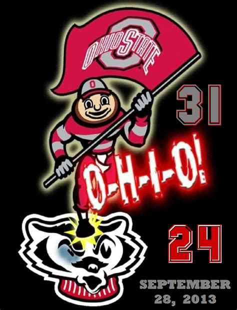 Game 5 Wisconsin Vs Ohio State 9 28 2013 Final Score Osu Buckeyes