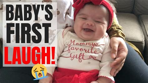 Babys First Laugh On Camera Emotional Youtube
