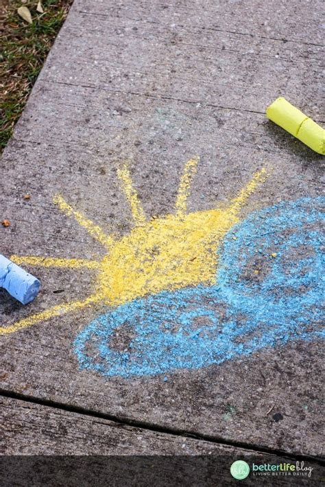 Diy Sidewalk Chalk Better Life Blog
