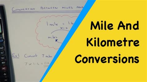 Using 1 Miles = 1.6 Kilometres To Convert Between Miles And Kilometres
