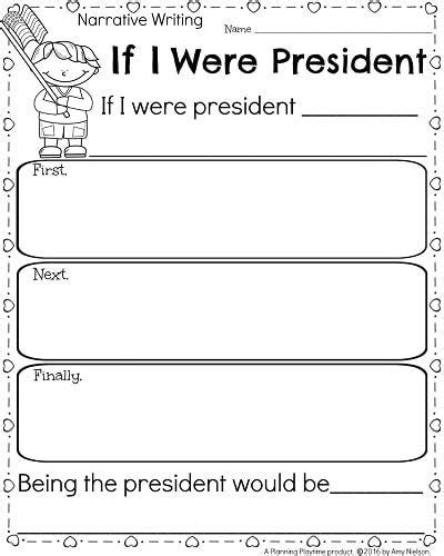 If I Were President Writing Prompt For Inauguration Or Presidents