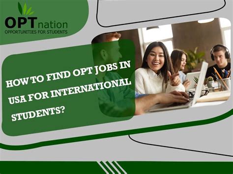 How To Find Opt Jobs In Usa For International Students By Opt Nation