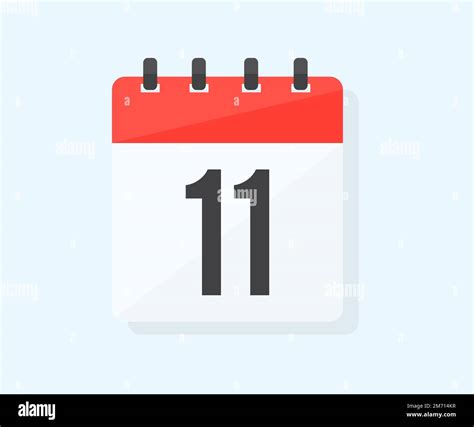 The Eleventh Day Of The Month With Date 11 Day Eleven Logo Design