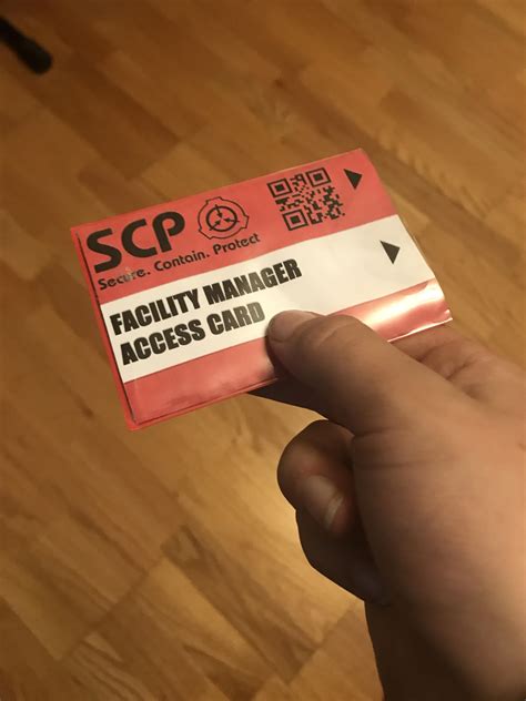 Facility Manager Card Scp