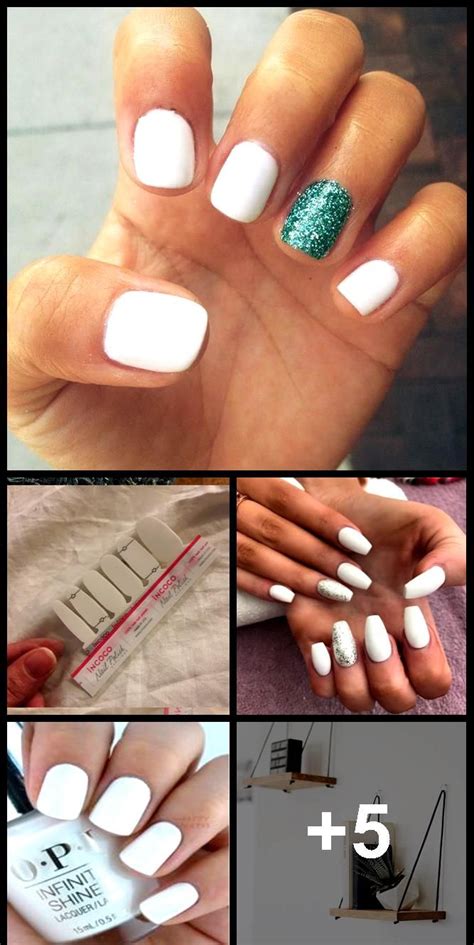 You Cant Go Wrong With White Nails And An Accent In Your Favorite