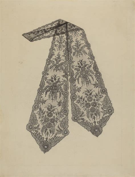 Lace Cravat By Jean Peszel Artvee