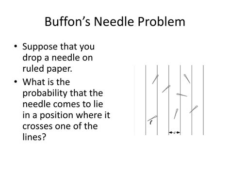Ppt Buffons Needle Problem Powerpoint Presentation Free Download
