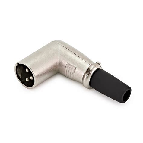 Male Xlr Right Angle Connector By Gear4music At Gear4music