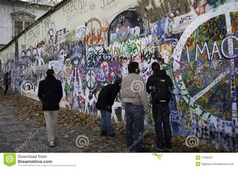 Lennon Wall Editorial Photo Image Of Tribute Grafitti 17282231