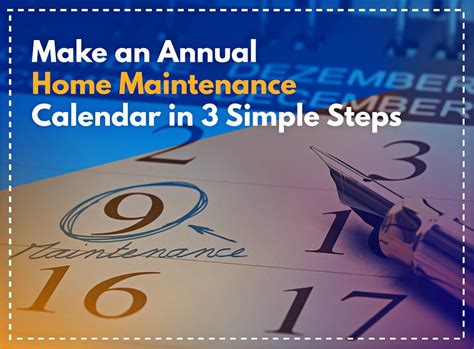 Make An Annual Home Maintenance Calendar In 3 Simple Steps Handyman