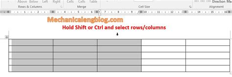 How To Create Table In Ms Word Mechanicaleng Blog