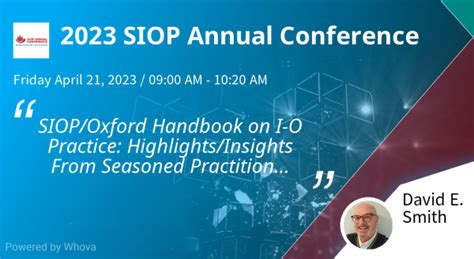 Dr David Smith A Featured Speaker At The Siop 2023 Conference E·a·s
