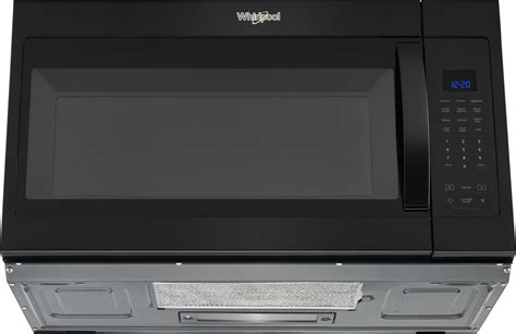Whirlpool 1 9 Cu Ft Black Over The Range Microwave Grand Appliance