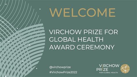 2022 Virchow Prize For Global Health Award Ceremony Full Hd